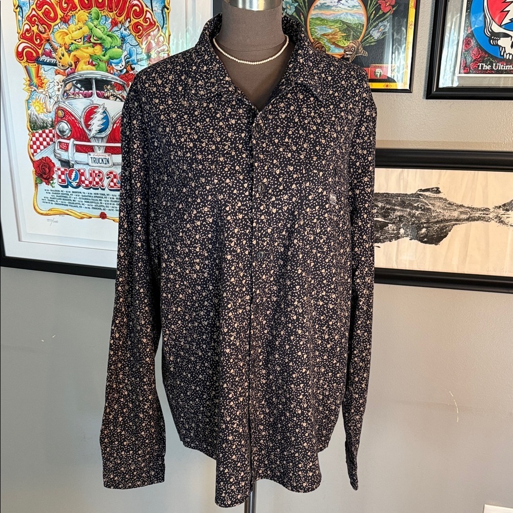 Denim & Supply Ralph Lauren Floral Cotton Button-Down - Size XXL